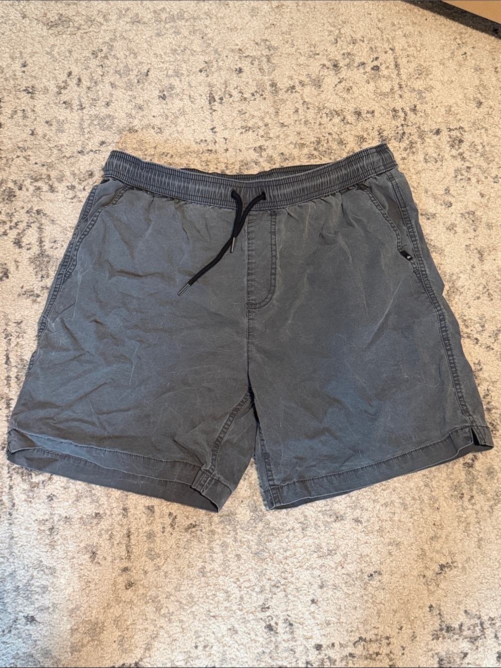 Quiksilver Men's Charcoal Gray Flat Front Shorts